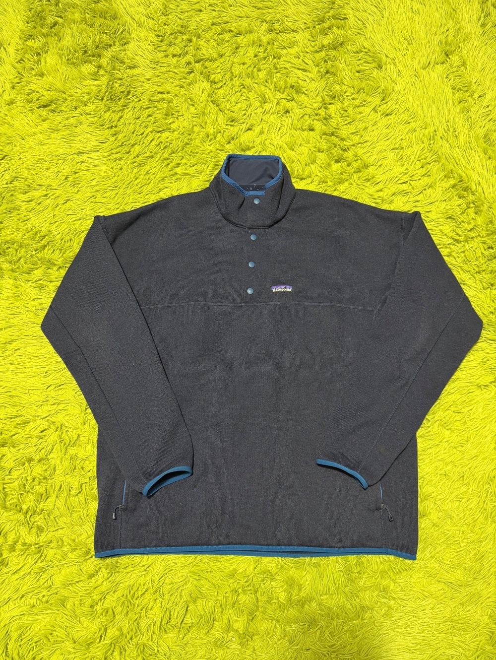 Patagonia Men's Lightweight Better Sweater Marsupial Pullover Size XL Navy